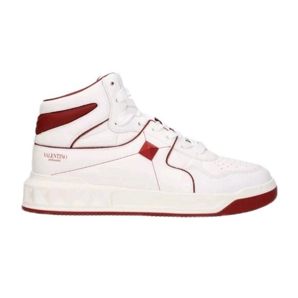 Valentino Garavani Sneakers Men Leather White/Red US 10. main image 8